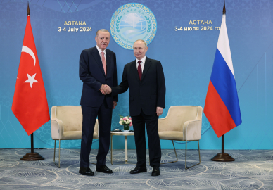 Cumhurbaşkanı Erdoğan, Putin ile bir araya geldi