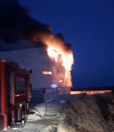 İstanbul- Silivri'de fabrika yangını -1