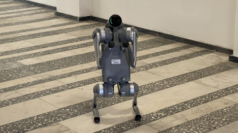 KTÜ’de deprem sonrası hasarlara yapay zeka destekli robotik köpek