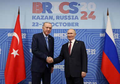 Cumhurbaşkanı Erdoğan, Rusya Devlet Başkanı Putin ile bir araya geldi